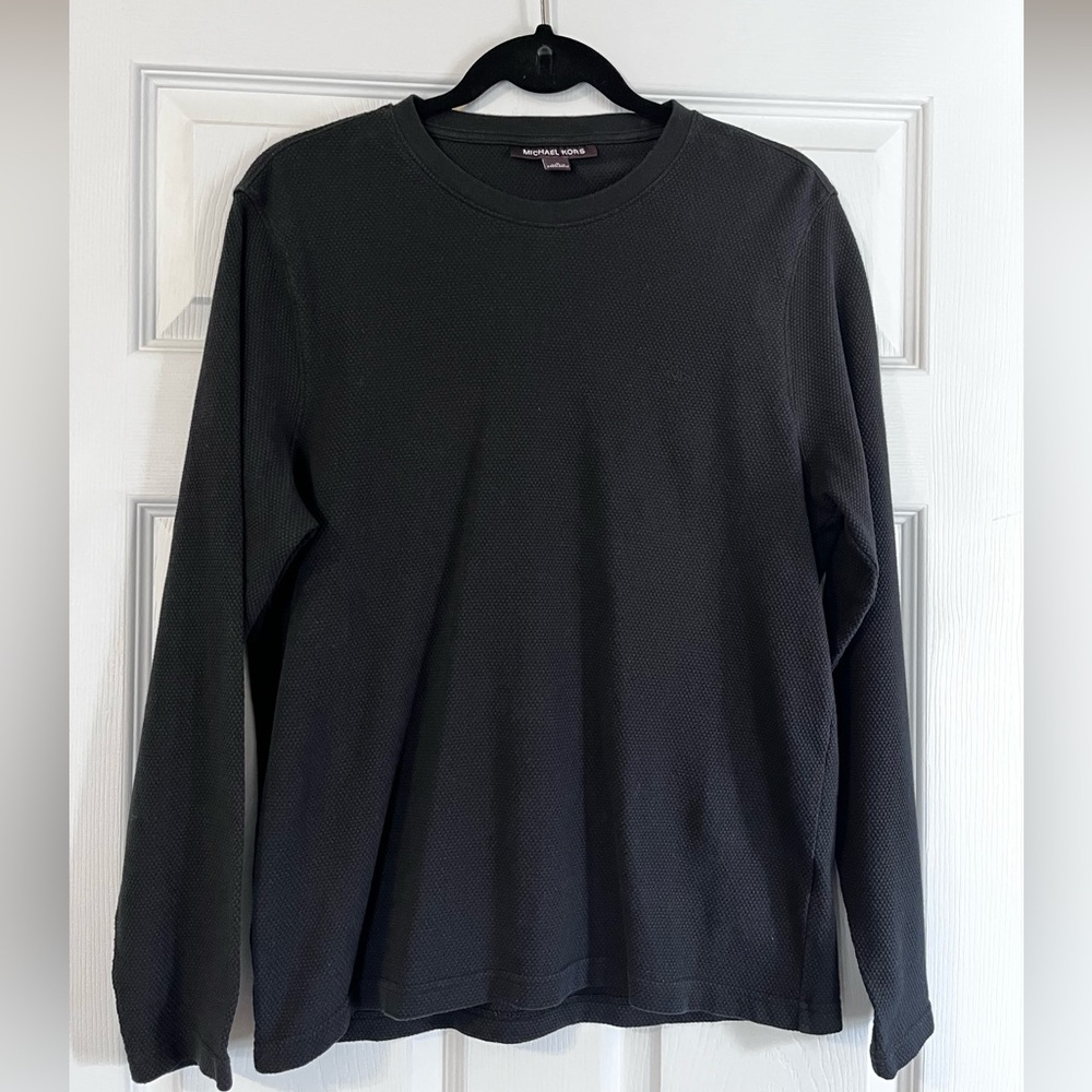 Michael Kors Black Men's waffle net top